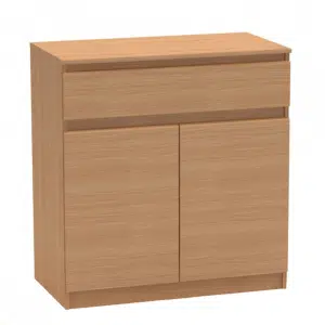 Comodă cu 2 uşi şi un sertar, fag, HANY NEW 007