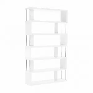 Raft, alb, PAL melaminat, crom, ALIS