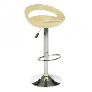 Scaun bar, bej/crom, DONGO NOVE
