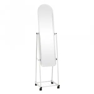 Oglindă cu roţi, alb, DUMAS