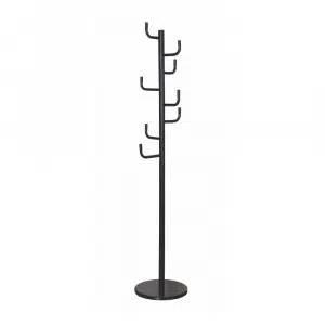 Cuier, negru / marmură, ELDER