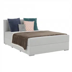 Pat tip BOXSPRING 120x200, gri deschis, FERATA KOMFORT