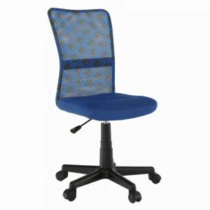 Scaun rotativ,  albastru/model/negru, GOOFY