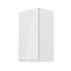 Dulap superior, alb / alb extra lucios, de stânga, AURORA G41