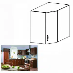 Dulap superior de colţ G60N, nuc Milano, SICILIA