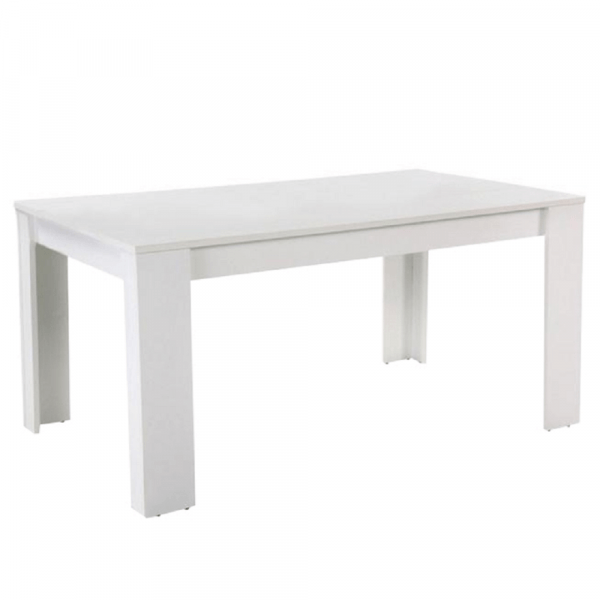 jedalensky stol biely 160x90 cm tomy na bielom pozadi - magazin mobila