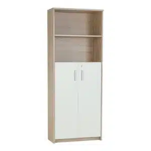 Etajeră cu poliţe, stejar sonoma/alb, JOHAN 2 NEW 10