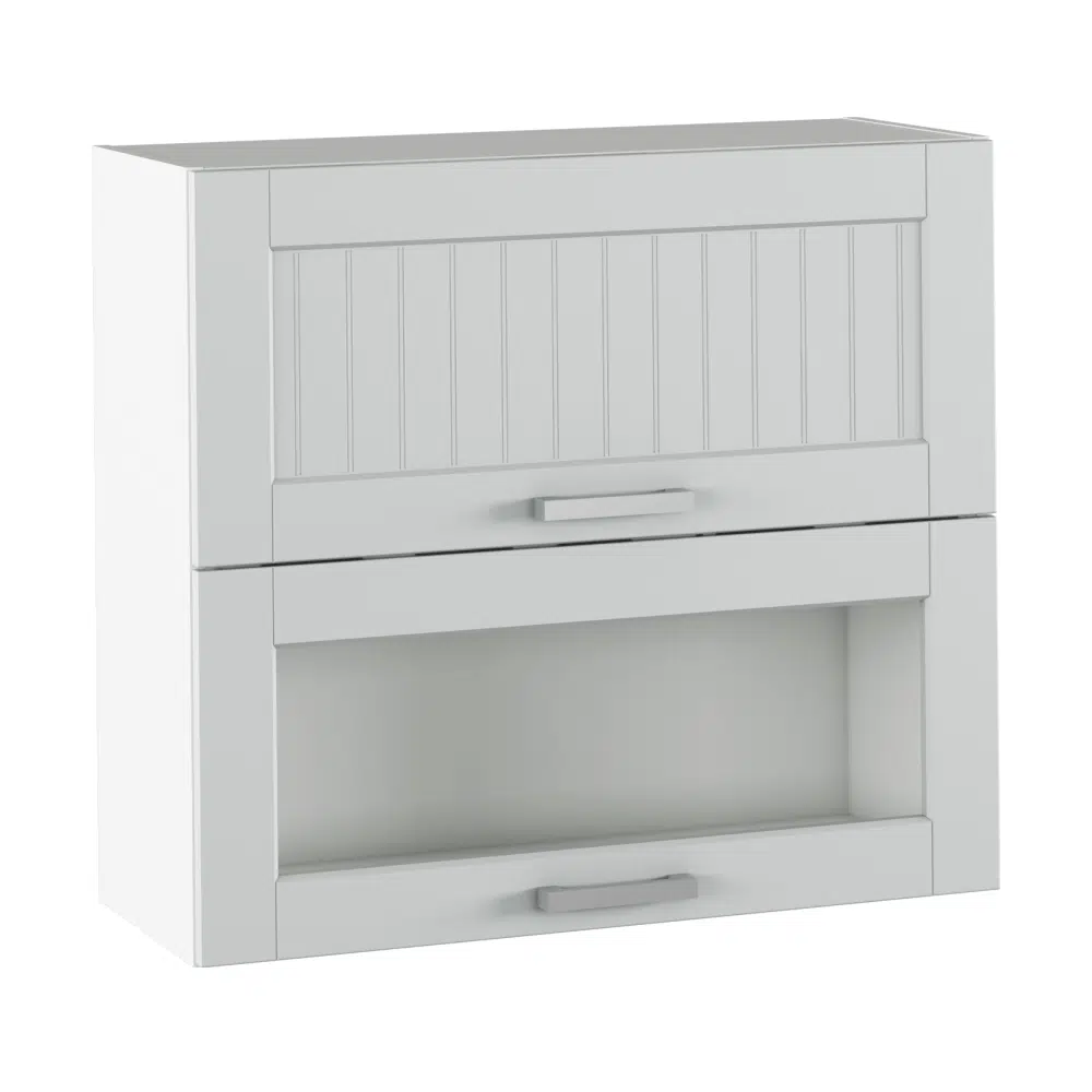 Dulap superior, gri deschis/alb, JULIA TYP 13 1 - magazin mobila Dulap superior, gri deschis/alb, JULIA TYP 13