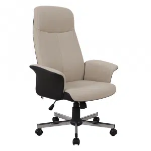 Fotoliu de birou, bej/negru, INGEL