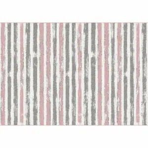 Covor, roz/gri/alb, 100x150, KARAN