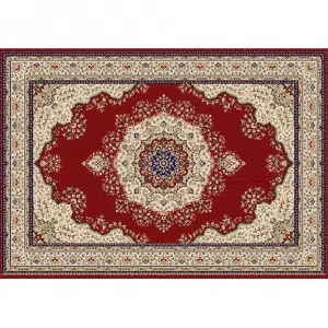 Covor 160x235 cm, vişiniu/amestec de culori/model oriental, KENDRA TYP 3