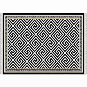 Covor, model negru-alb, 80x150, MOTIVE