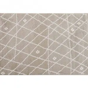 Covor 133x190 cm, bej/alb, TYRON