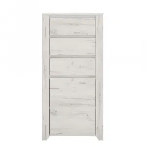 Comodă tip 35, alb craft, ANGEL