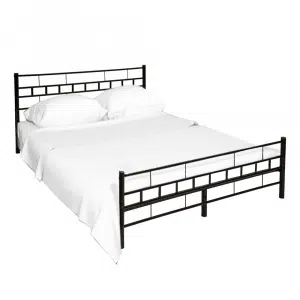 Pat, negru, 140x200, TAJGI