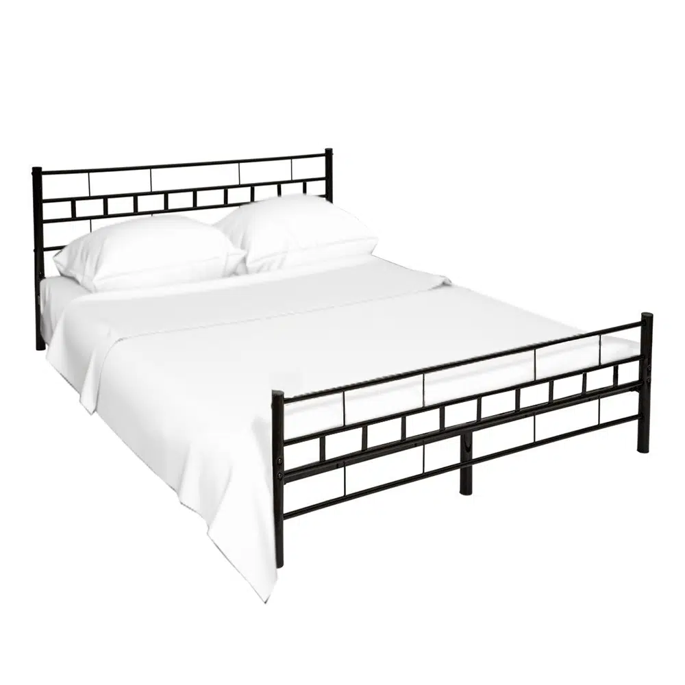 Pat, negru, 140x200, TAJGI 1 - magazin mobila Pat, negru, 140x200, TAJGI