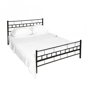 Pat, negru, 90x200, TAJGI