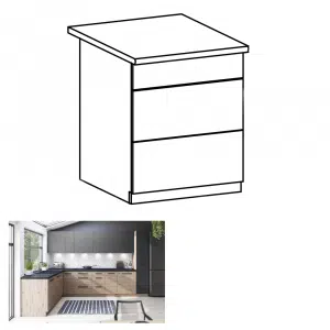 Dulap de jos, stejar artizanal, LANGEN D60S3