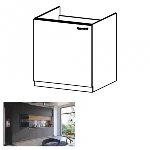 Dulap pt. chiuvetă, stejar artizanal / gri mat, universal, LANGEN D60Z