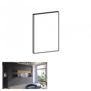 Uşă la maşina de spălat vase, gri mat, 44,6x57, LANGEN