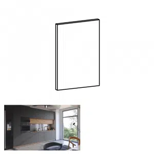 Uşă la maşina de spălat vase, gri mat, 59,6x57 cm, LANGEN