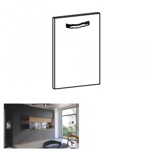 Uşă la maşina de spălat vase, gri mat, 59, 6x71, 3 cm, LANGEN