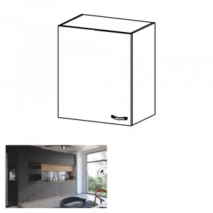 Dulap superior, stejar artizanal / gri mat, universal, LANGEN G60