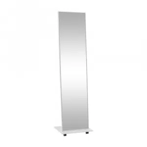 Oglindă cu roţi, alb NEPTUN