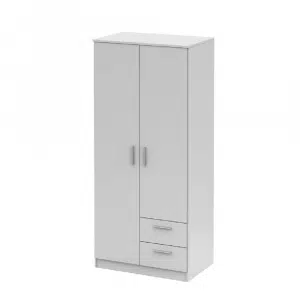 Dulap cu două uşi, alb, NOKO-SINGA 81