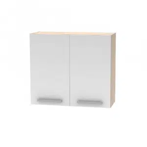 Dulap superior 2DV, stejar sonoma/alb, NOVA PLUS NOPL-014-OH