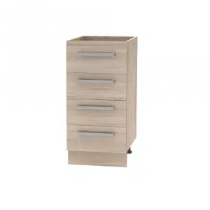 Cabinet inferior cu 4 sertare, stejar sonoma, NOVA PLUS NOPL-055-0S