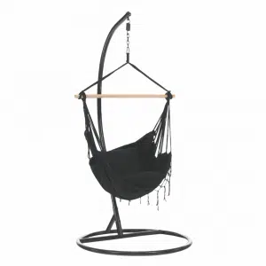 Fotoliu balansoar suspendabil, gri închis, OFRAME