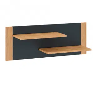 Poliţă U, stejar craft auriu / grafit gri, FIDEL