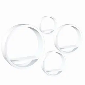 Polițe albe, 4 buc, EMA FY 8212