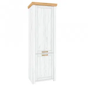 Soldat cu poliţe V, stejar craft auriu / stejar craft alb, SUDBURY