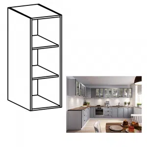 Etajeră cu rafturi, alb, LAYLA W200