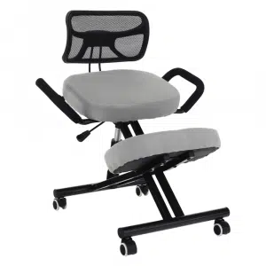 Scaun de îngenunchiere ergonomic, gri-maro Taupe / negru, RUFUS