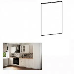 Uşă pentru maşina de spălat vase încorporată, 44,6x57, pin Andersen, SICILIA