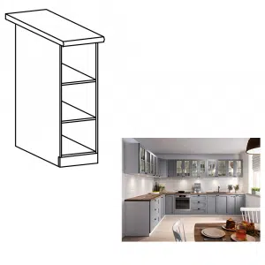 Cabinet inferior deschis, alb, LAYLA D20P