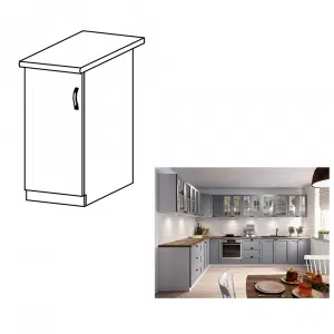 Cabinet inferior, gri mat/alb, model universal, LAYLA D30