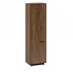 Dulap, stejar bolzano / negru, stânga, DELIS V1