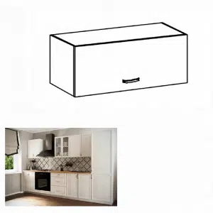 Dulap de sus G80K, alb/pin Andersen, SICILIA