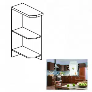 Dulap inferior D25PZ, model stânga, nuc Milano, SICILIA