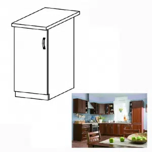 Dulap inferior D30, model stânga, nuc Milano, SICILIA