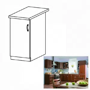 Dulap inferior D40, model stânga, nuc Milano, SICILIA