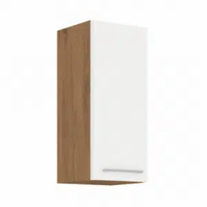 Cabinet superior, stejar Lancelot/alb extra lucios HG, VEGA 30 G-72 1F