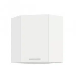 Dulap superior de colţ, alb, SPLIT 58x58 GN-72 1F