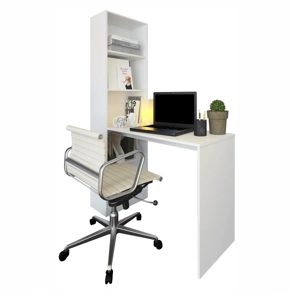 Masă (birou) multifuncţională, alb, 125x50 cm, JASMIN 1 - magazin mobila Masă (birou) multifuncţională, alb, 125x50 cm, JASMIN