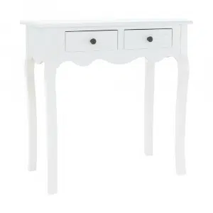 Măsuţă de toaletă/toaletă, alb, WAGNER 2