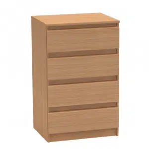 Comodă cu 4 sertare, fag, HANY NEW 014